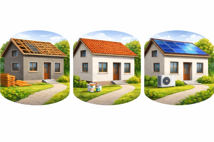 Individueller Sanierungsfahrplan – Hausrenovierung in Energieeffizienz-Stufen